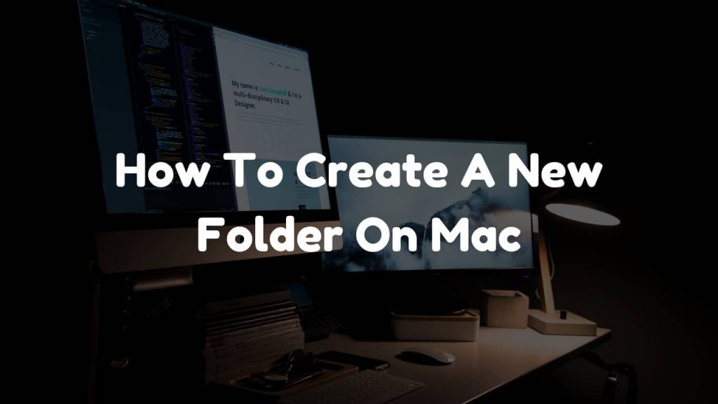 How To Create A New Folder On Mac How To Create A New Folder On Mac